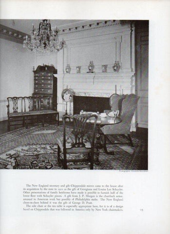 LAMINA V18823: The Northeast Parlor of The Schuyler Mansion in Albany, New York