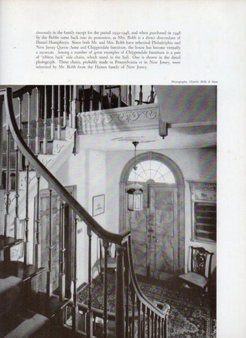 LAMINA V18875: The Stair Hall of Pont Reading in Ardmore, Pennsylvania
