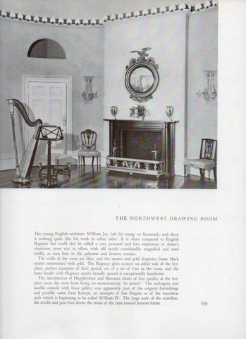 LAMINA V18880: The Northwest Drawing Room of The Owens-Thomas House 1816 in Savannah