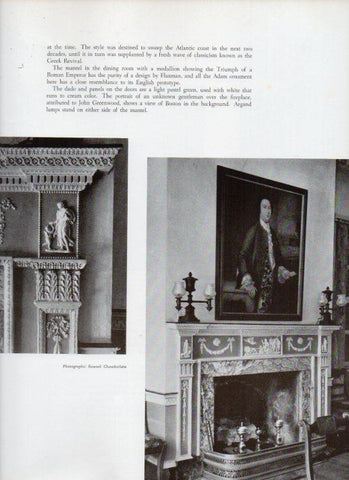 LAMINA V18873: The Dining Room of Harrinson Gray Otis House in Boston, Massachusetts