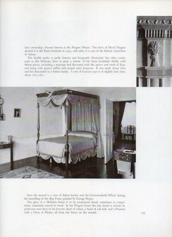 LAMINA V18857: The Crowninshield Bedroom of The Pingreee House in Salem, Massachusetts