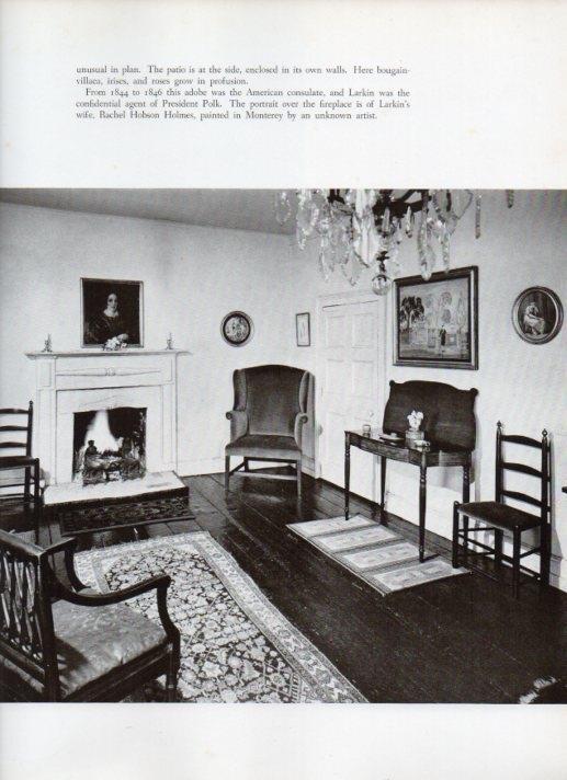 LAMINA V18859: The Living Room of The Larkin Adobe in Monterey, California