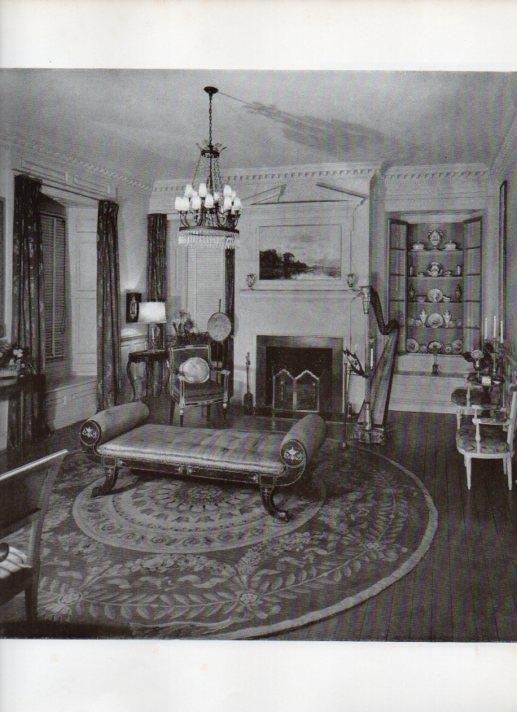 LAMINA V18864: The Living Room of Green Plains in North River, Mathews County Virginia