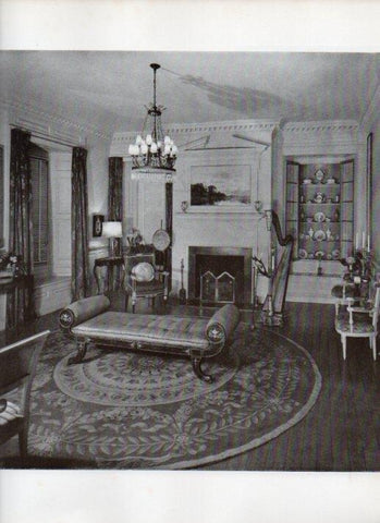 LAMINA V18864: The Living Room of Green Plains in North River, Mathews County Virginia