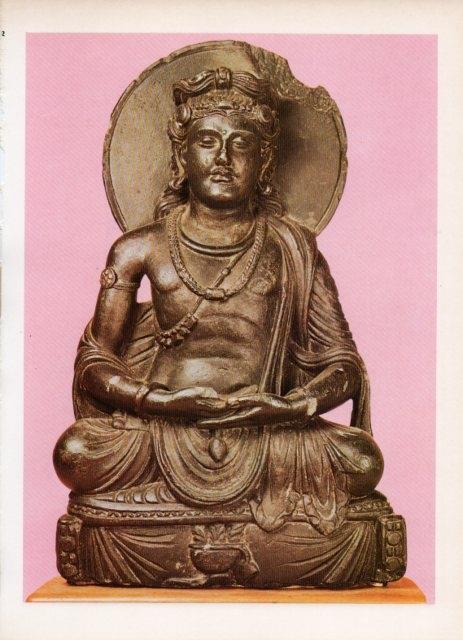 LAMINA V18745: Estatua sedente de Buda
