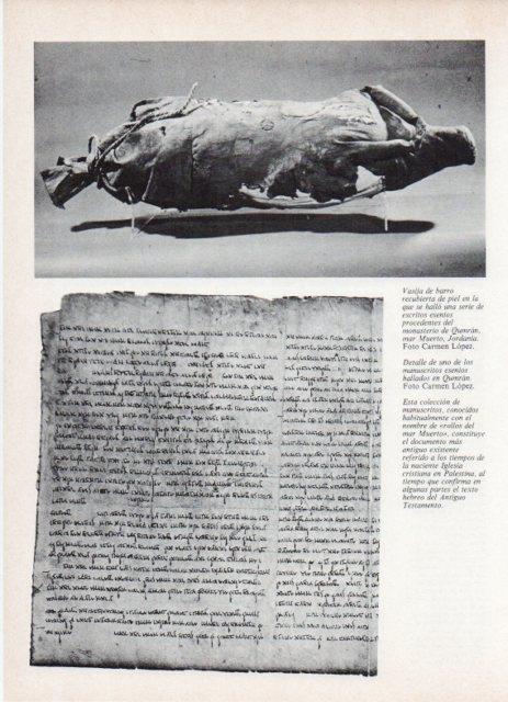LAMINA V18749: Manuscritos esenios hallados en Qumran