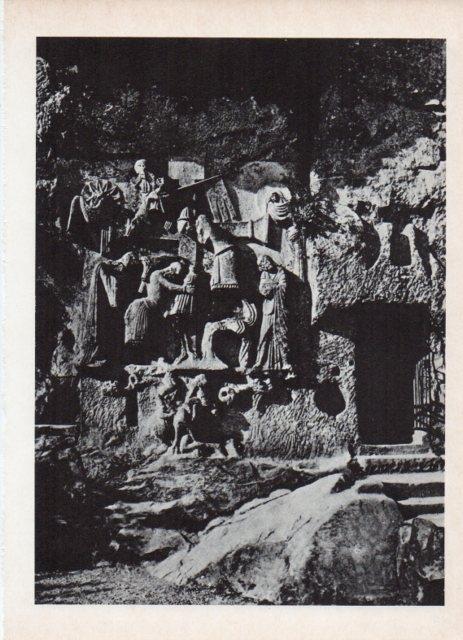 LAMINA V18756: El Externsteine rocas del bosque de Teutoburger