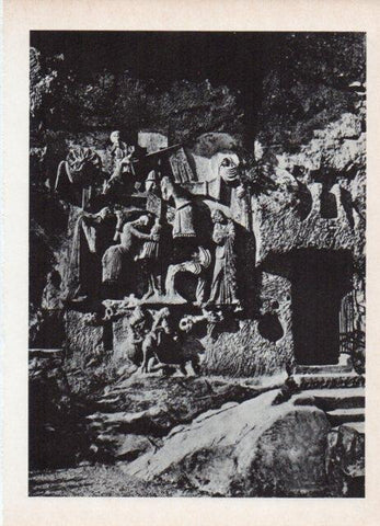 LAMINA V18756: El Externsteine rocas del bosque de Teutoburger