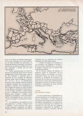 LAMINA V18717: Mapa grandes rutas del imperio romano