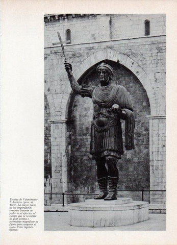 LAMINA V18733: Estatua de Valentiniano I