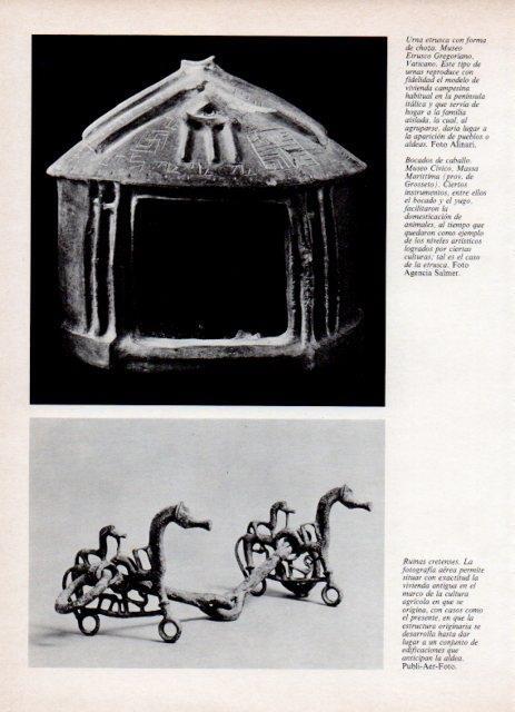 LAMINA V18788: Urna etrusca con forma de choza 