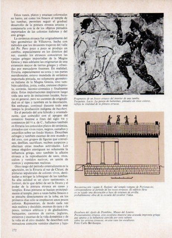 LAMINA V18791: Pareja de bailarines interior de una tumba de Tarquinia