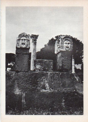 LAMINA V18761: Vista parcial del teatro de Ostia