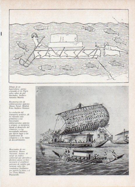 LAMINA V18775: Reconstruccion de embarcaciones egipcias, Museo Naval de Madrid