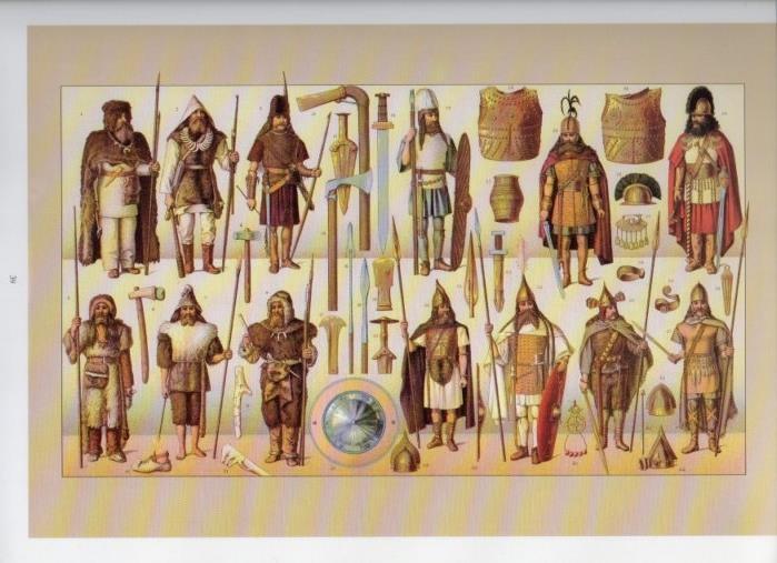 LAMINA V18328: The ancient world. Barbarian Europe. Enemies of the romans