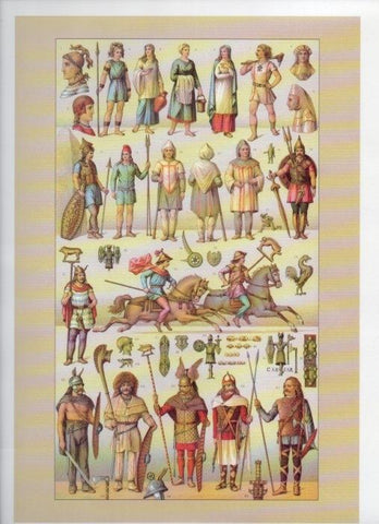 LAMINA V18329: The ancient world. Britons & Gauls. Ineffective finery