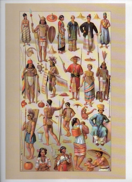 LAMINA V18331: The 19th Century antique civilizations. Java, Borneo, Singapore and Philippines