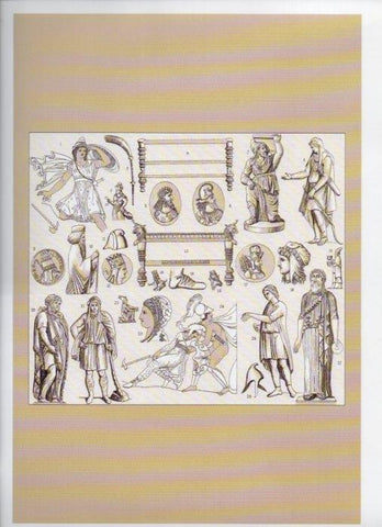 LAMINA V18319: The ancient world. Persia & Phrygia. Amazons, parthians, persians and phoenicians