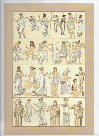 LAMINA V18321: The ancient world. Greece. Greek tunics I