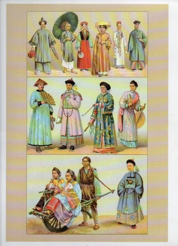LAMINA V18347: The 19th Century antique civilizations. China. Manchu  -Chinase - Mandarins