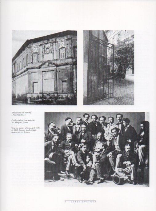 LAMINA V18466: Fortuny i un grup de pintors a Roma 1864