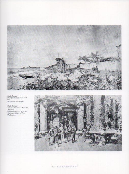 LAMINA V18472: Platja de Portici i L'eleccio de la model per Fortuny