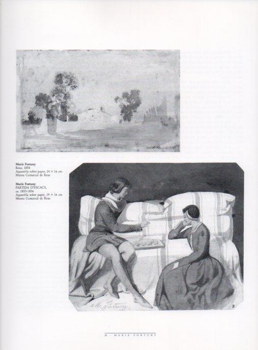 LAMINA V18464: Reus 1854 i Partida d'escacs per Fortuny