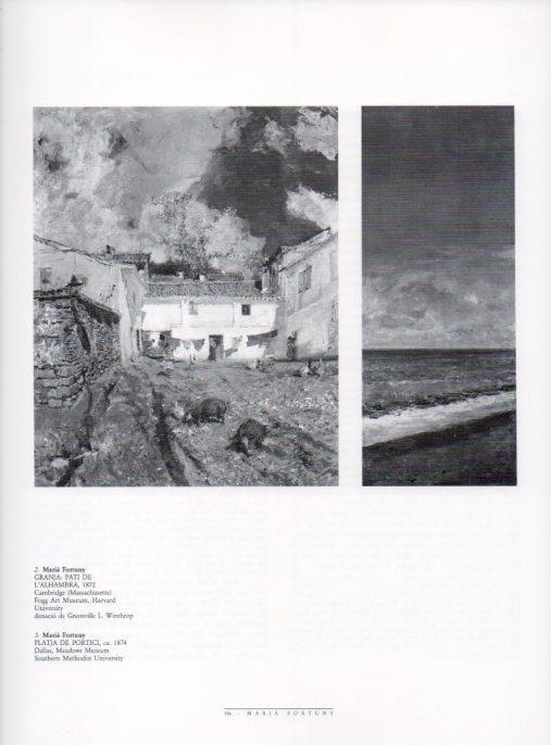 LAMINA V18482: Granja pati de l'Alhambre i Platja de Portici per Fortuny