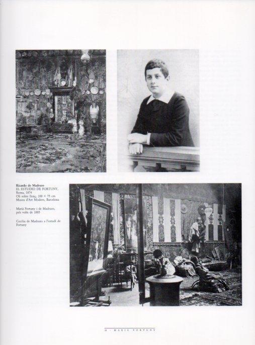 LAMINA V18462: Fortuny pels vols de 1885 i Cecilia Madrazo a l'estudi de Fortuny
