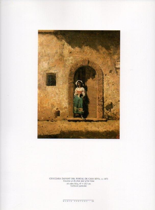 LAMINA V18515: Ciocciara davant del portal de casa seva per Fortuny
