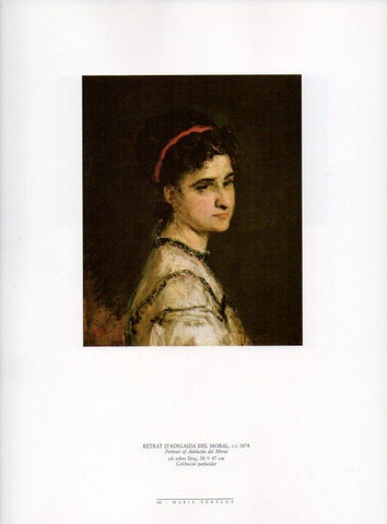 LAMINA V18516: Retrat d'Adelaida del Moral per Fortuny