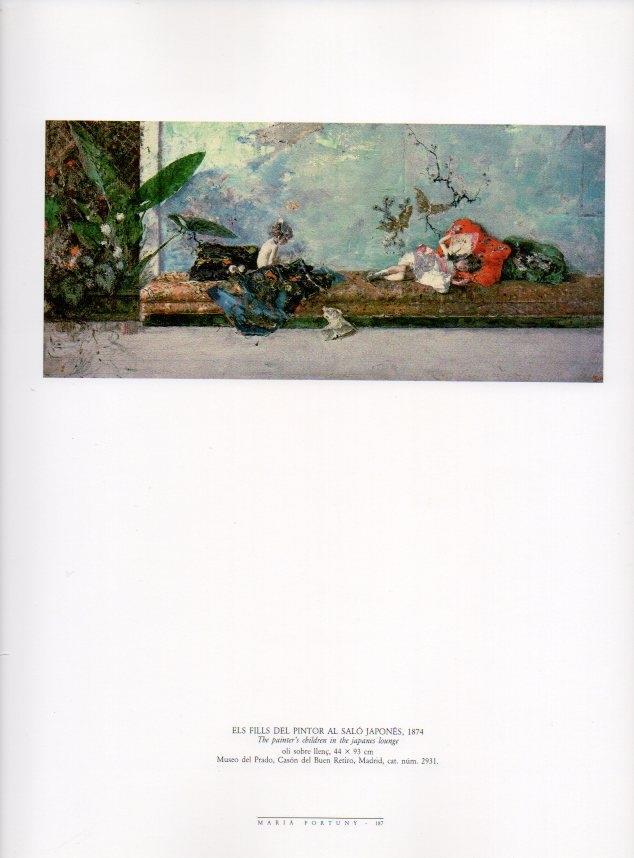 LAMINA V18519: Els fill del pintor al salo japones per Fortuny