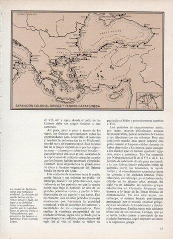 LAMINA V18525: Mapa expansion colonial griega y fenicio-cartaginesa