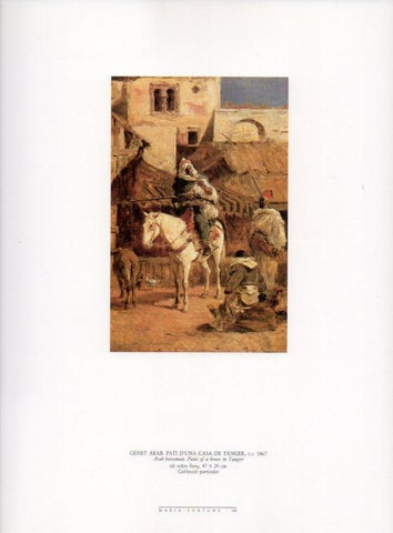 LAMINA V18500: Genet arab pati d'una casa de Tanger per Fortuny