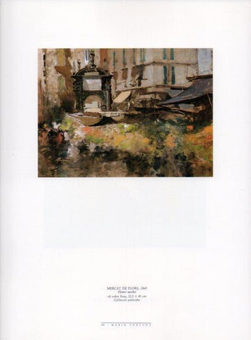 LAMINA V18502: Mercat de les flors per Fortuny