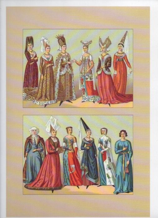 LAMINA V18375: Europe from Byzantium to the 1800s. Europe. The middle ages - Court dress