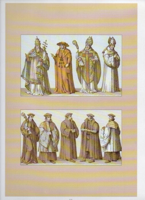 LAMINA V18387: Europe. The 16th century. England, France and Italy. Ecclesiastical costume