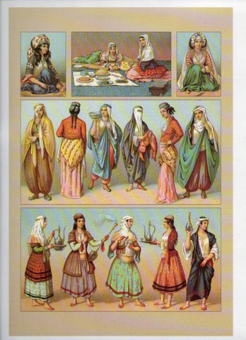 LAMINA V18361: The 19th Century antique civilizations. The Middle East. Womens