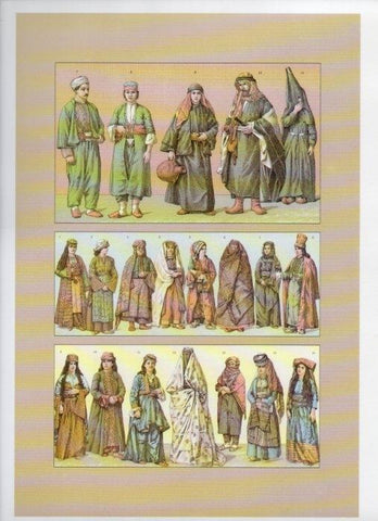 LAMINA V18368: The 19th Century antique civilizations. Kurdish, Armenian, Bedouin