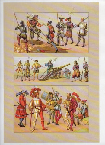 LAMINA V18393: France. The 16th century. Military costume
