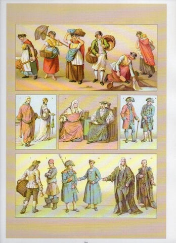 LAMINA V18433: Traditional costumes of the 1880s. England. The uniform of the individual I