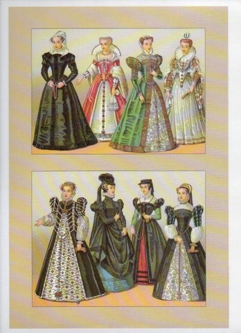 LAMINA V18394: France. The 16th century. Court dress