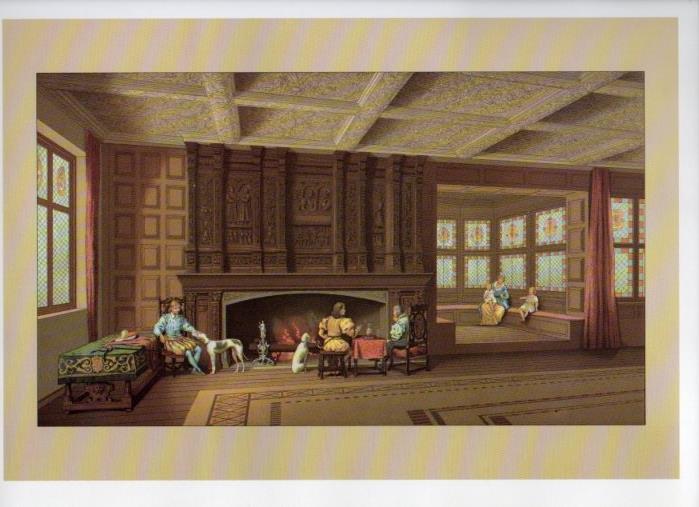 LAMINA V18398: England.The 16th century. An Elizabethan interior