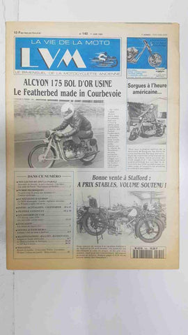 La vie de la moto  LVM numero 140 1er juin 1994 - Alcyon 175 bol d'or usine le featherbed made in Courbevoie