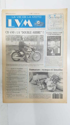 La vie de la moto  LVM numero 132, 1er fevrier 1994 - CB450 la double arbre