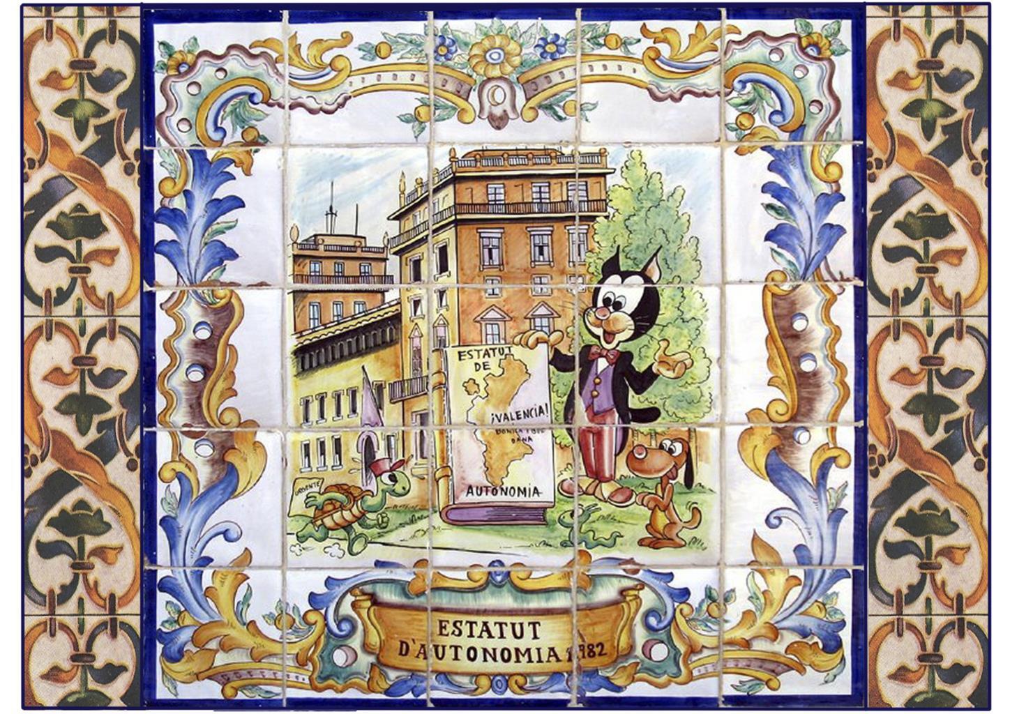 Poster DIN 4 numero 0869: Pumby ceramica valenciana: Estatut d'Autonomia 1982