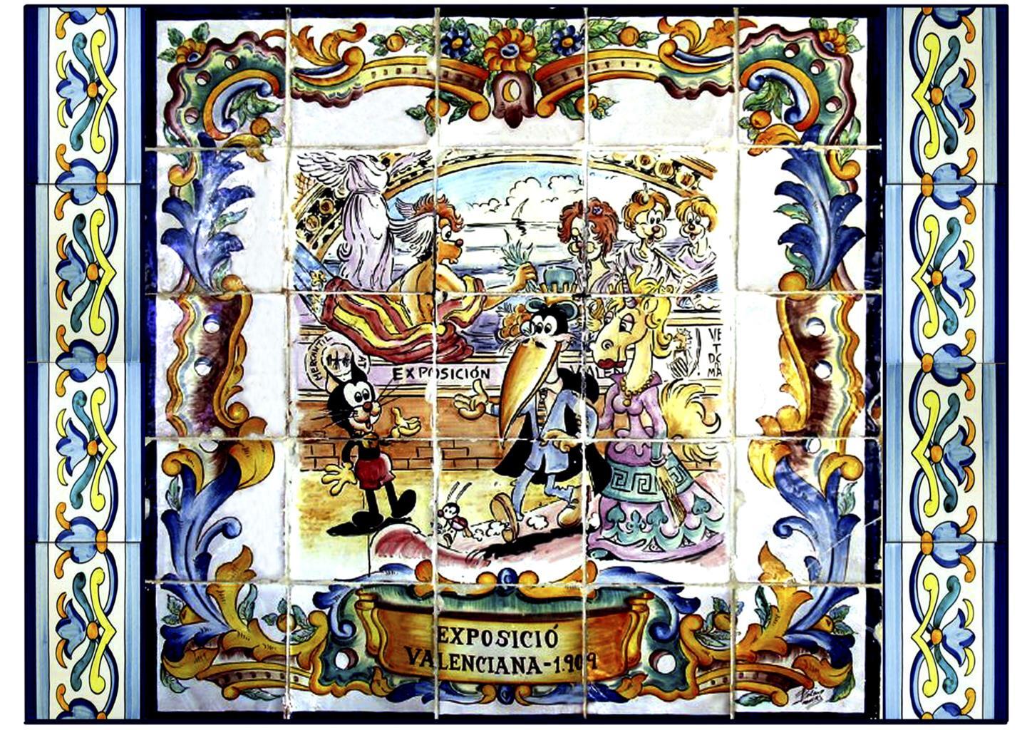 Poster DIN 4 numero 0874: Pumby ceramica valenciana: Exposicio Valenciana 1909