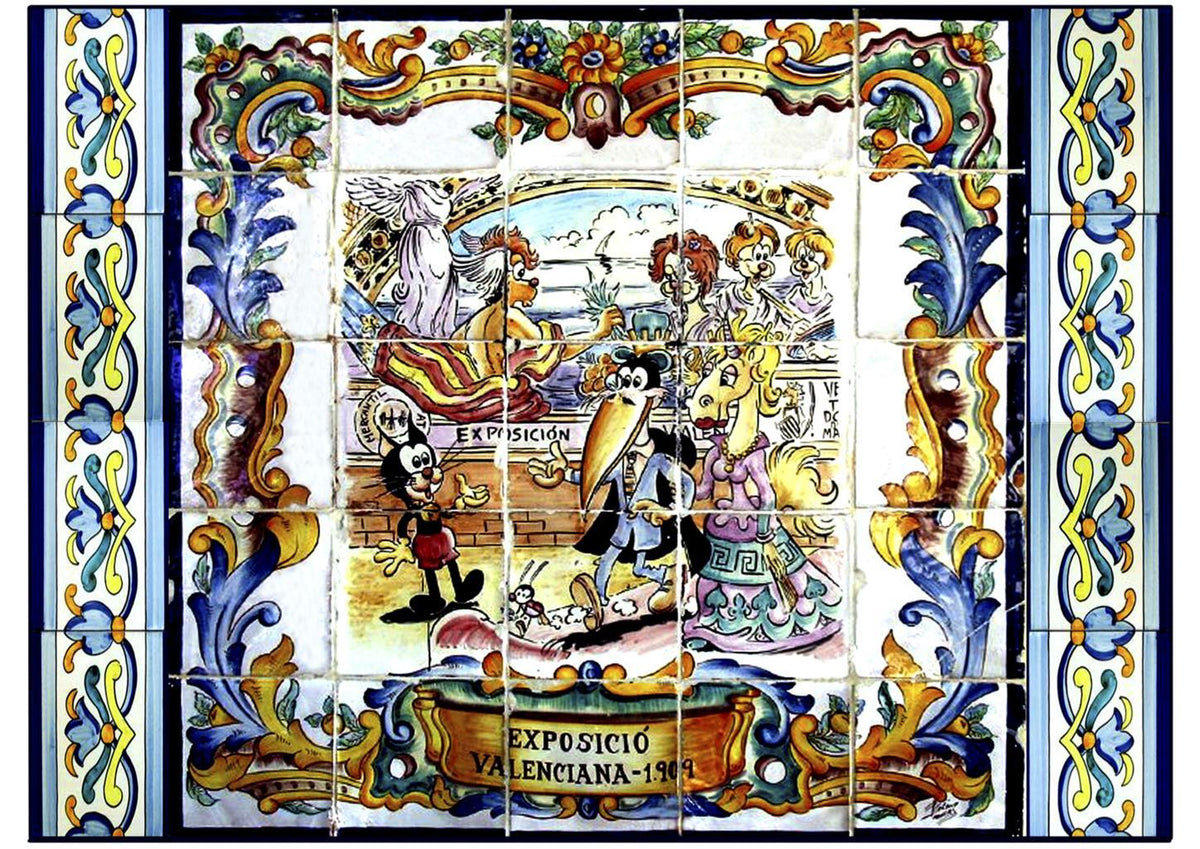 Poster DIN 4 numero 0874: Pumby ceramica valenciana: Exposicio Valenciana 1909