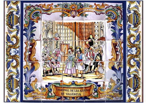 Poster DIN 4 numero 0875: Pumby ceramica valenciana: Tribunal de les aigues de Valencia