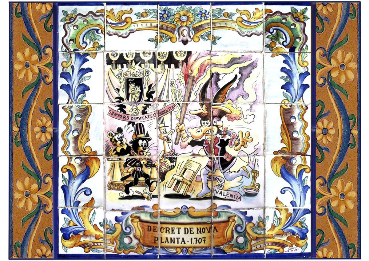 Poster DIN 4 numero 0879: Pumby ceramica valenciana: Decret de nova planta 1707